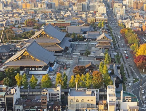 Higashi and Nishi Hongan-ji Temples in Kyoto
